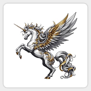 Bronze Unicorn Sticker